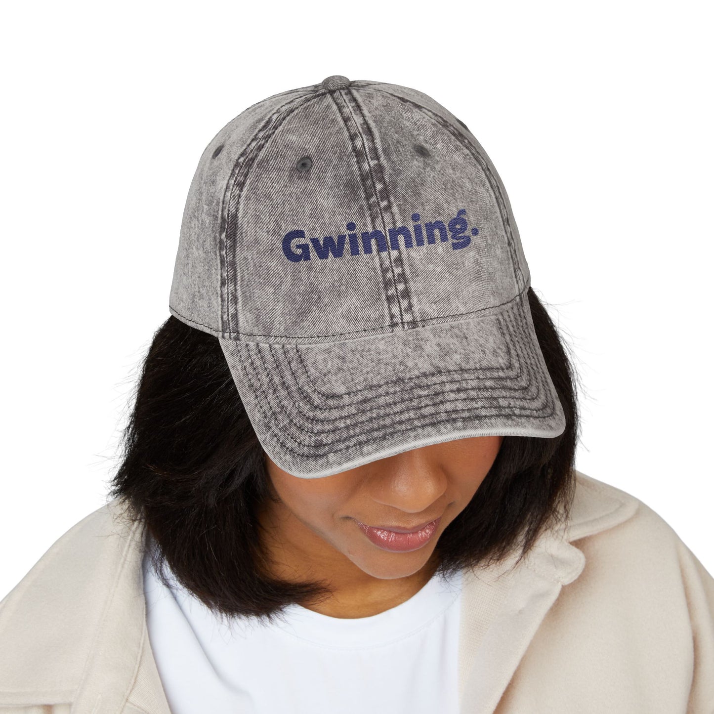 Embroidered "Gwinning" Baseball Cap
