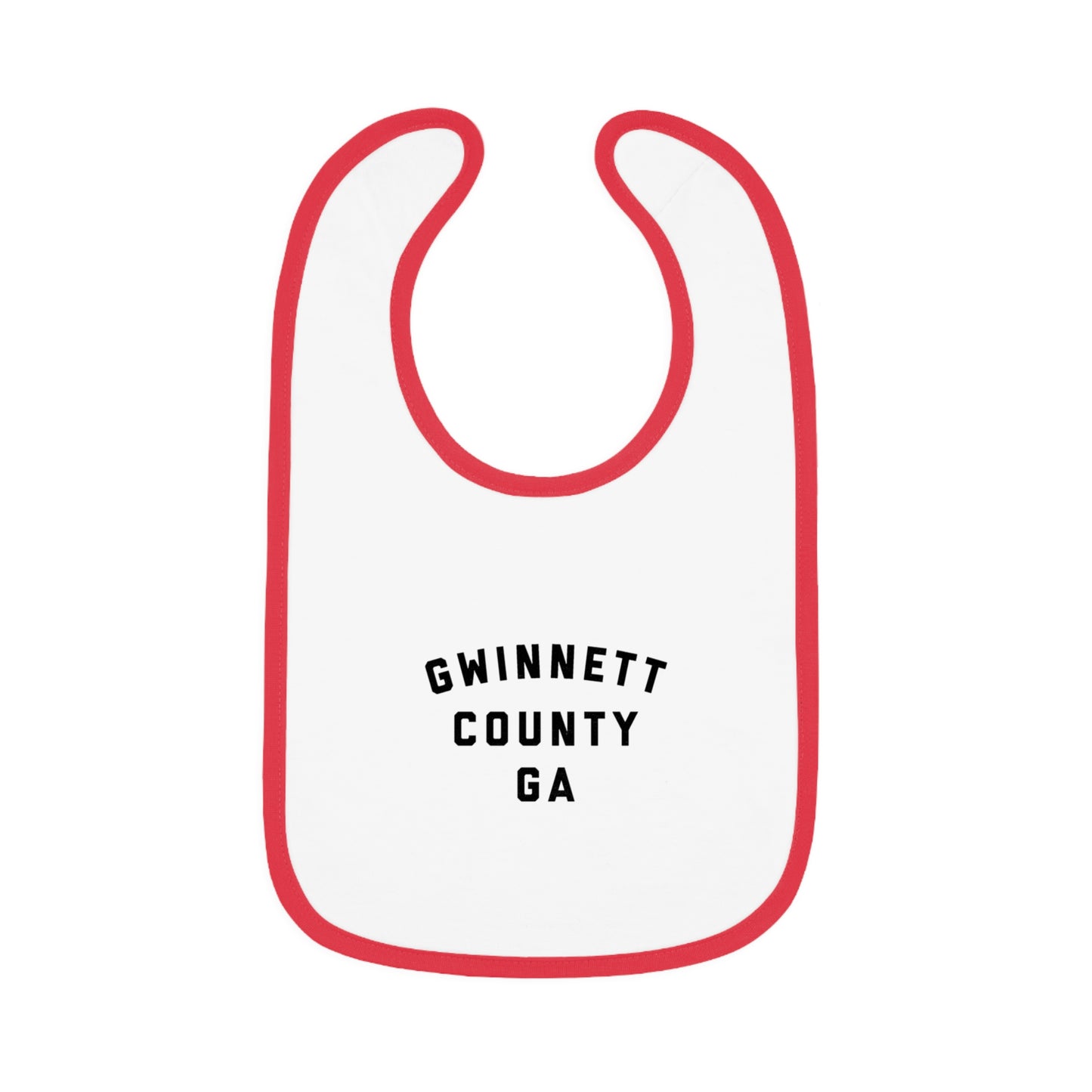 Gwinnett Baby Bib with Contrast Trim