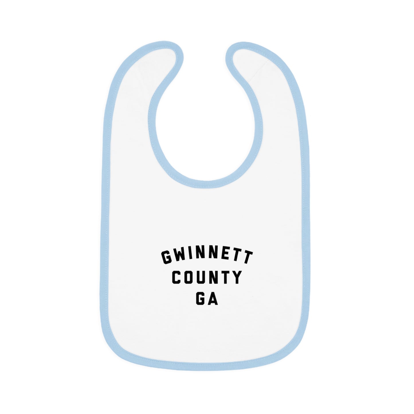 Gwinnett Baby Bib with Contrast Trim