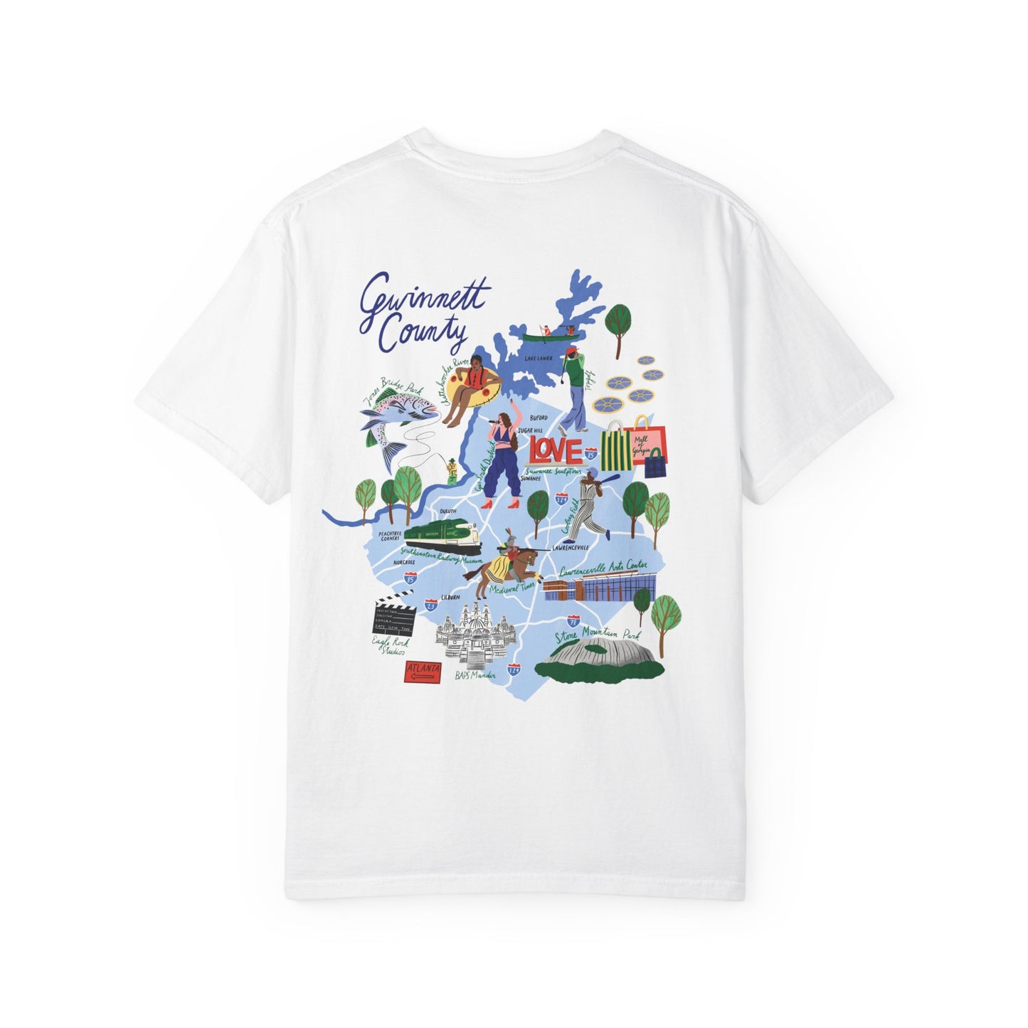 Gwinnett County Postcard Tee