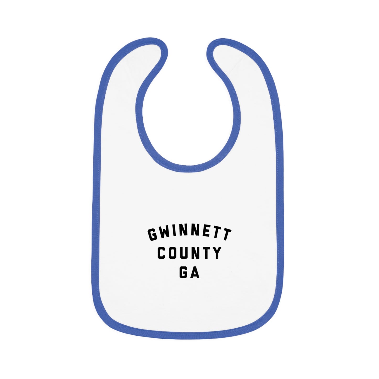 Gwinnett Baby Bib with Contrast Trim
