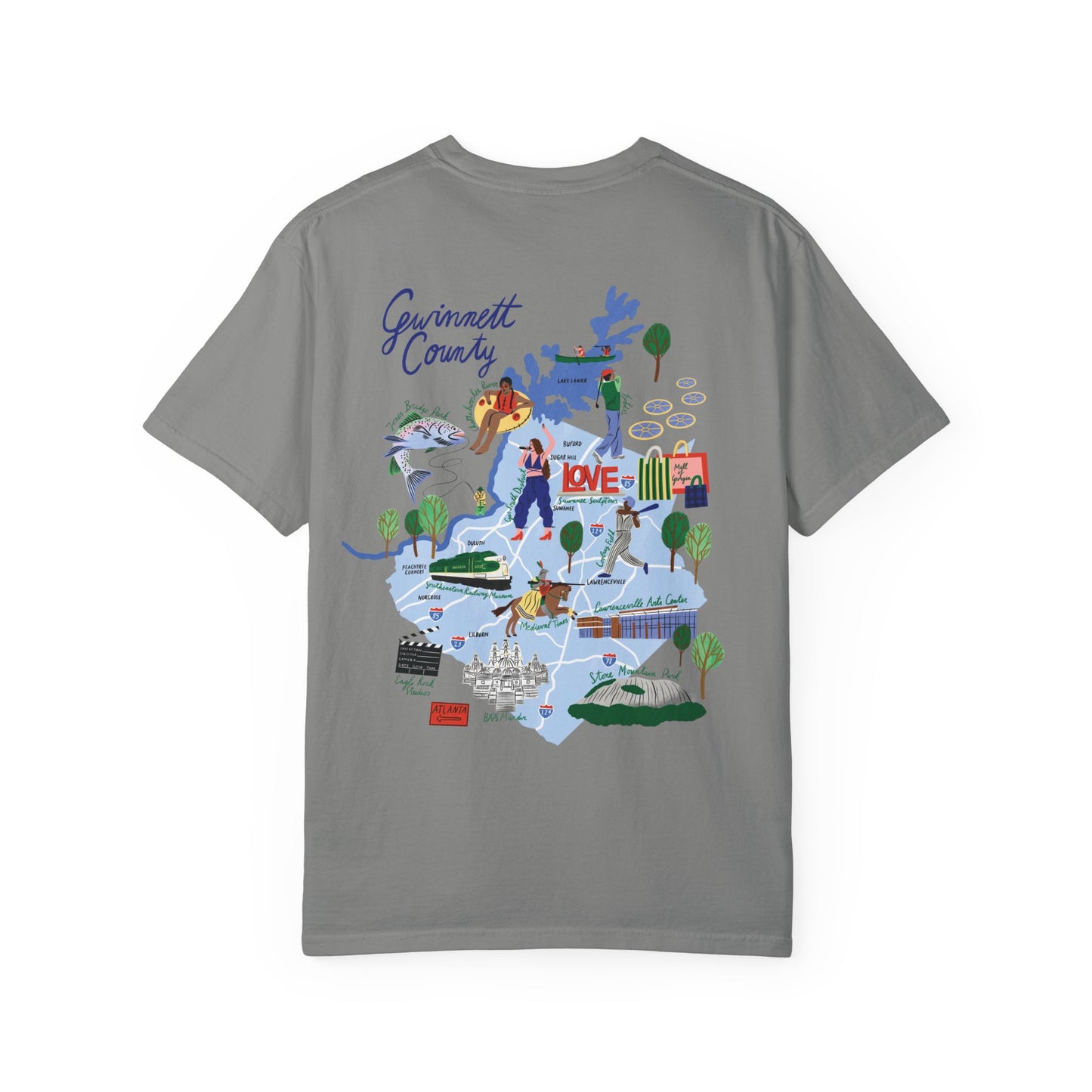 Gwinnett County Postcard Tee