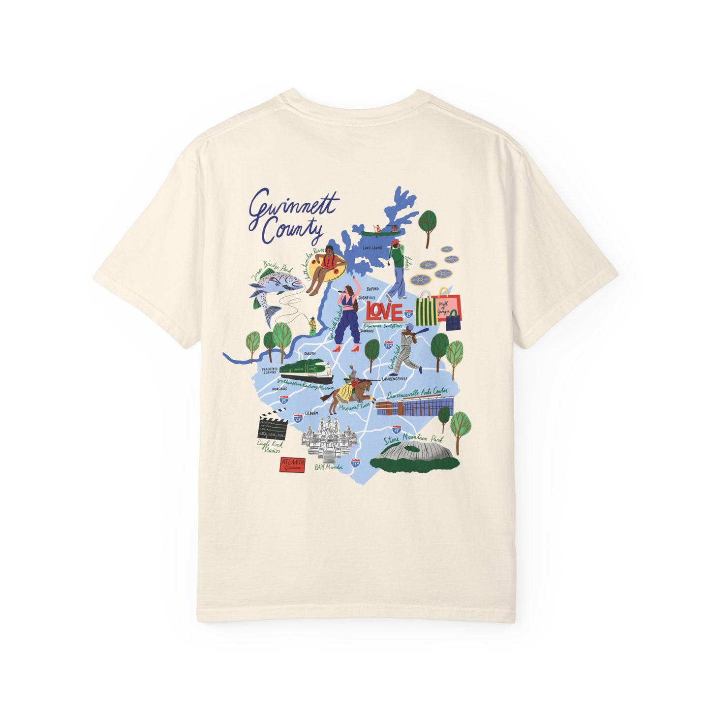 Gwinnett County Postcard Tee