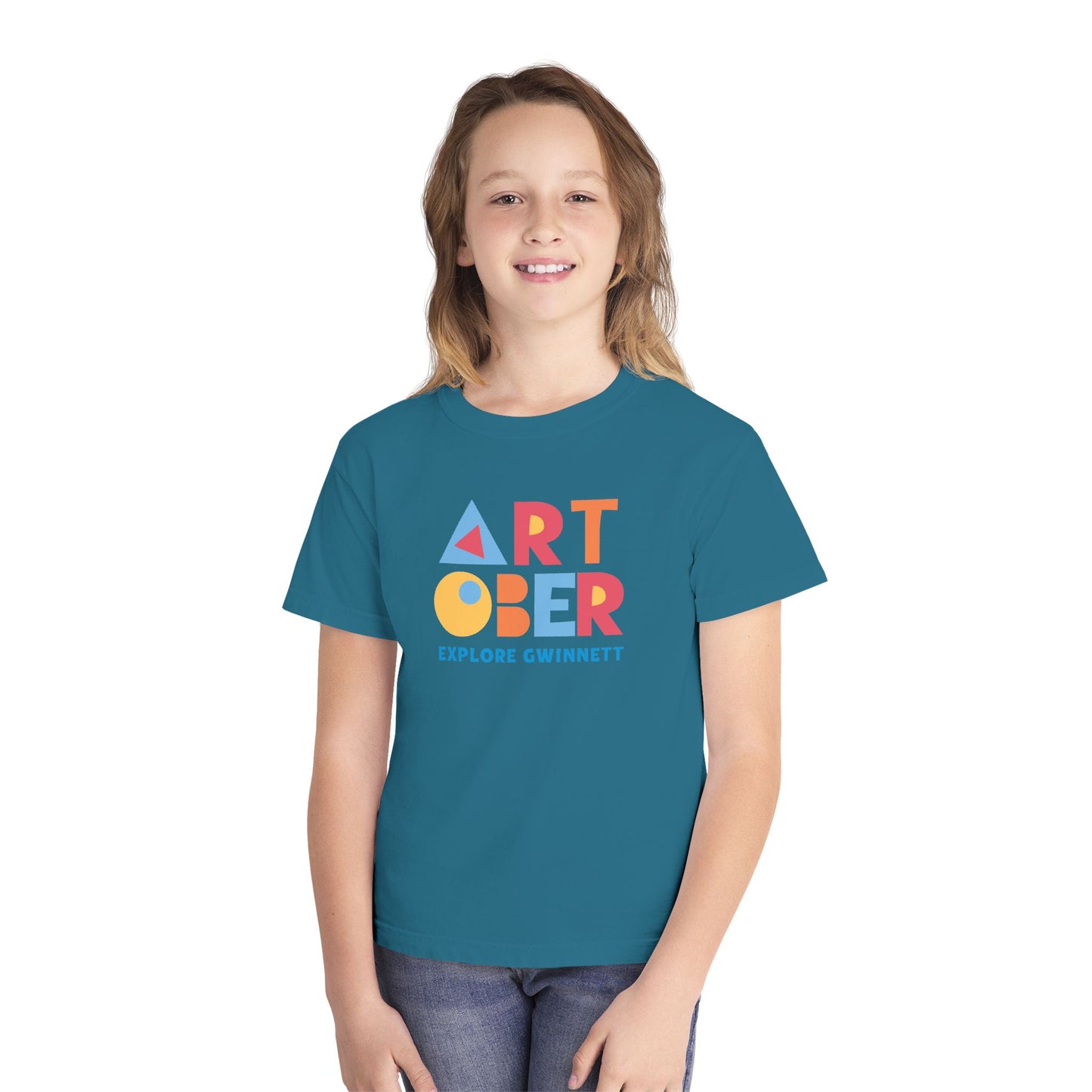 Youth Midweight Tee - Explore Gwinnett Artober Graphic T-Shirt