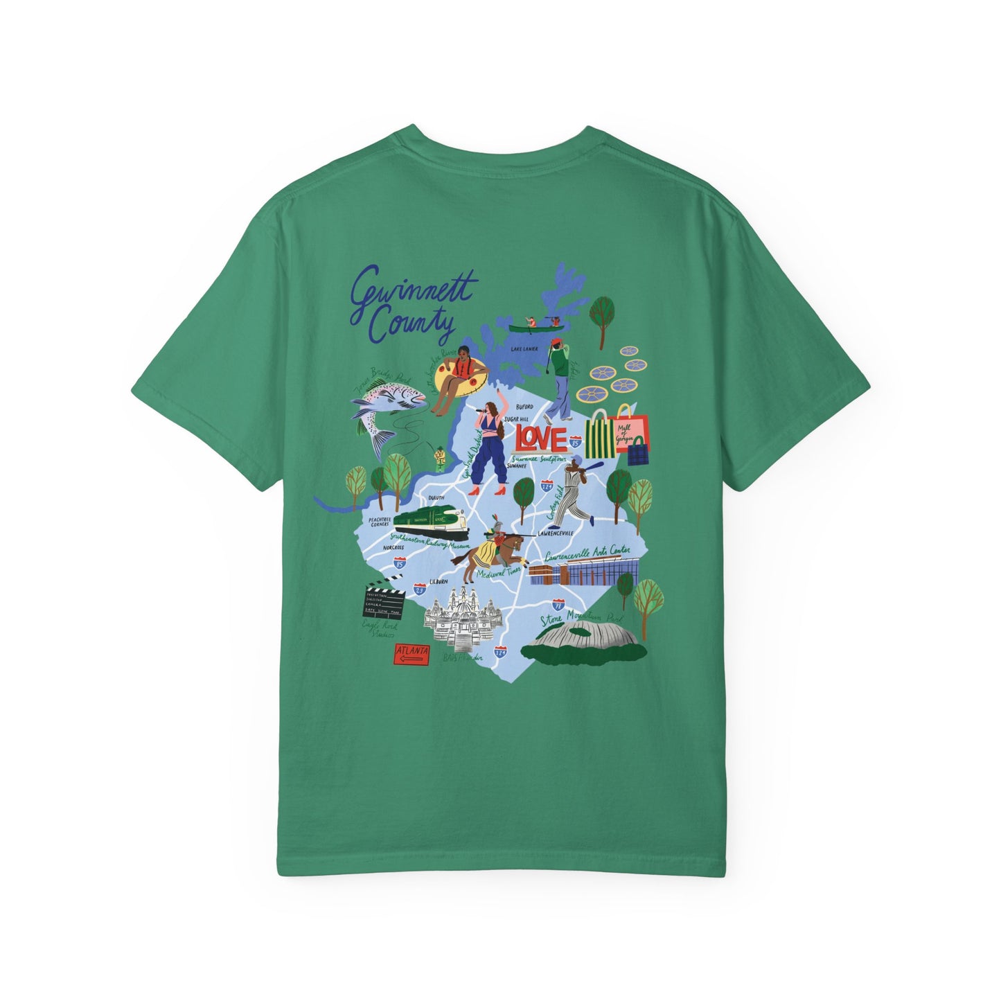 Gwinnett County Postcard Tee