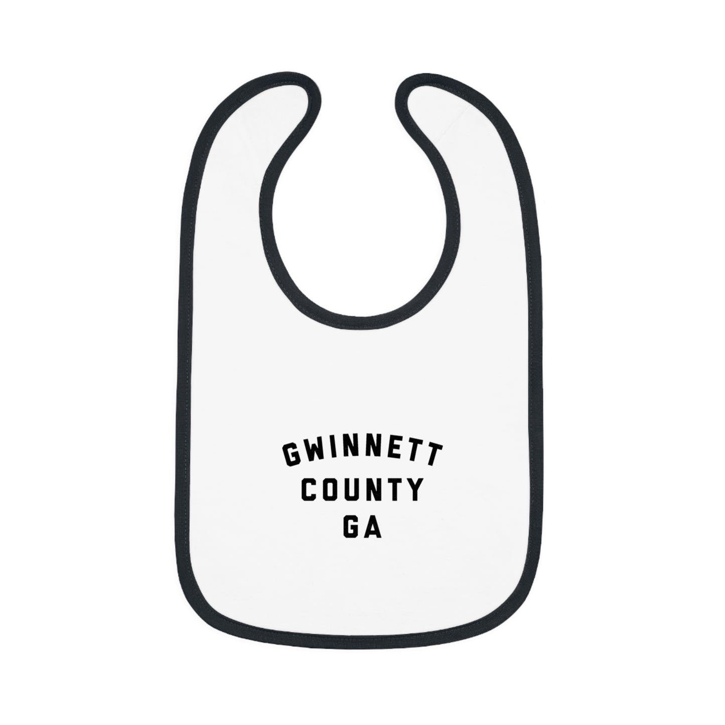 Gwinnett Baby Bib with Contrast Trim