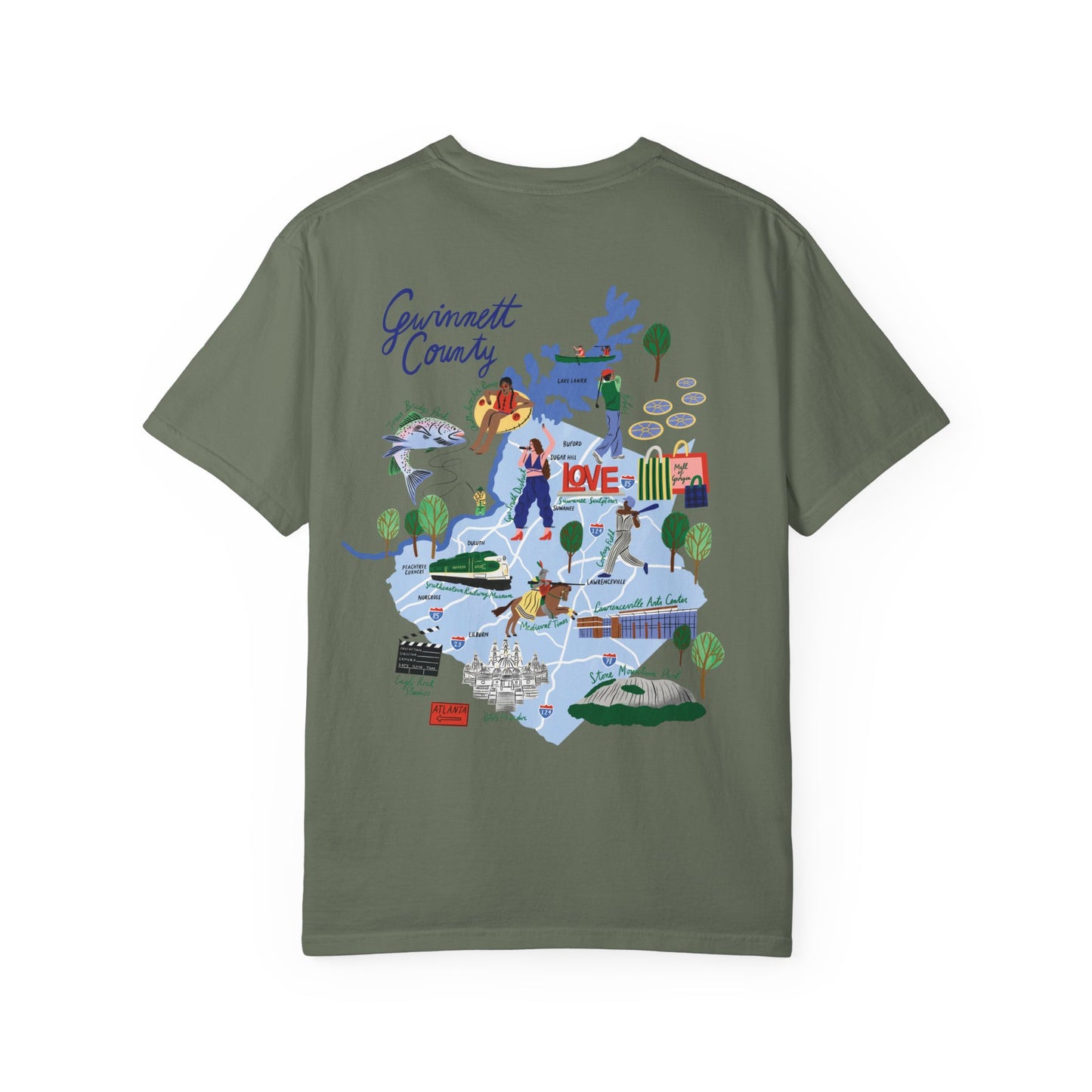 Gwinnett County Postcard Tee