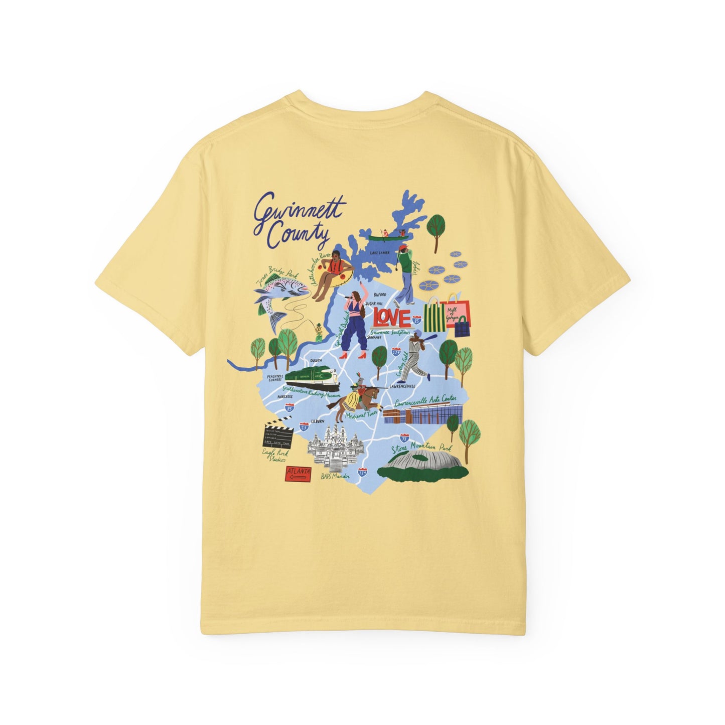 Gwinnett County Postcard Tee