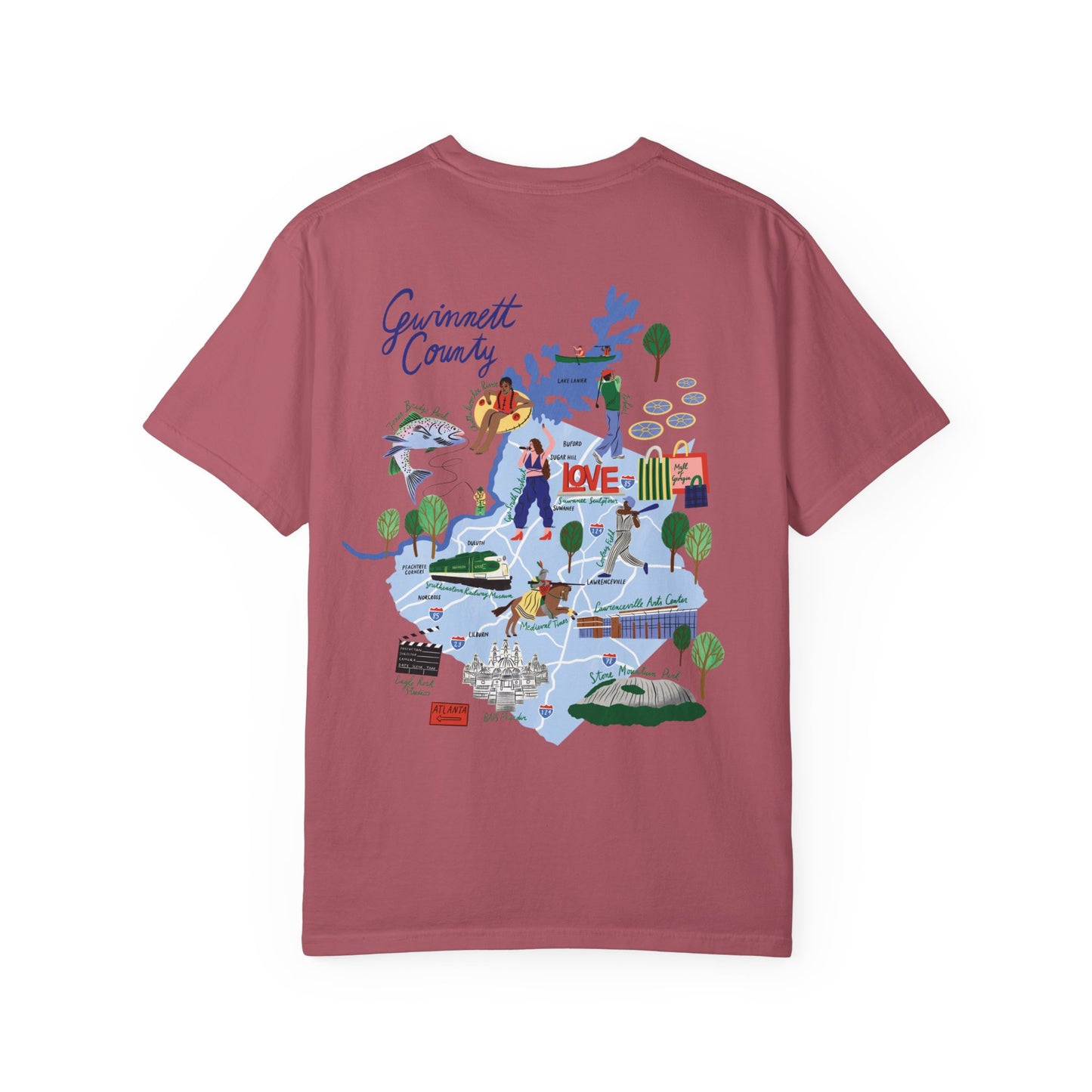 Gwinnett County Postcard Tee