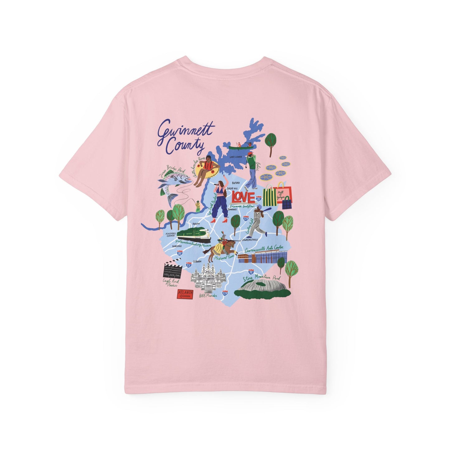 Gwinnett County Postcard Tee