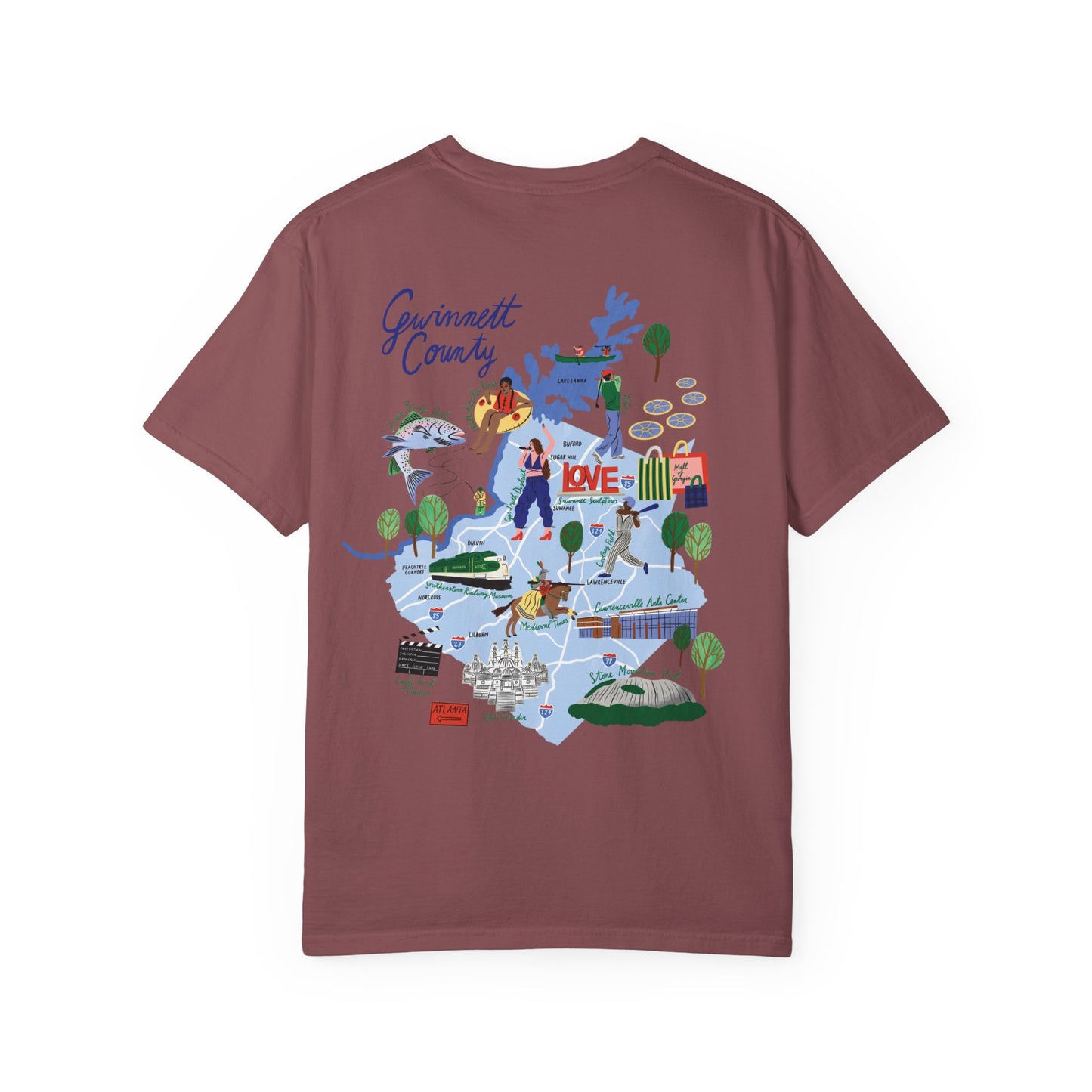 Gwinnett County Postcard Tee