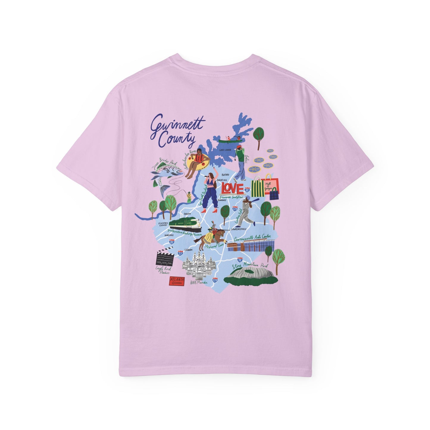 Gwinnett County Postcard Tee