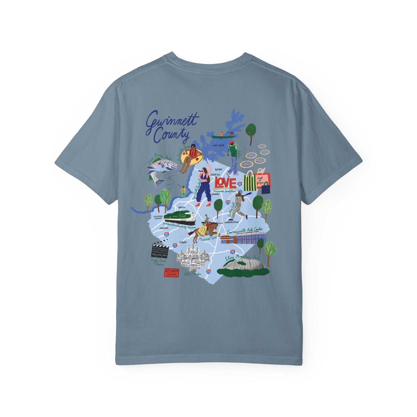 Gwinnett County Postcard Tee