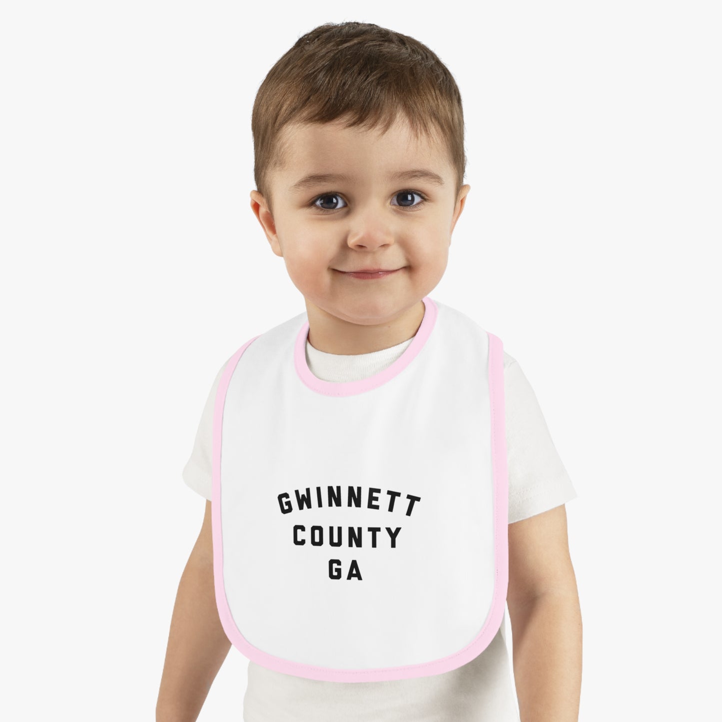 Gwinnett Baby Bib with Contrast Trim
