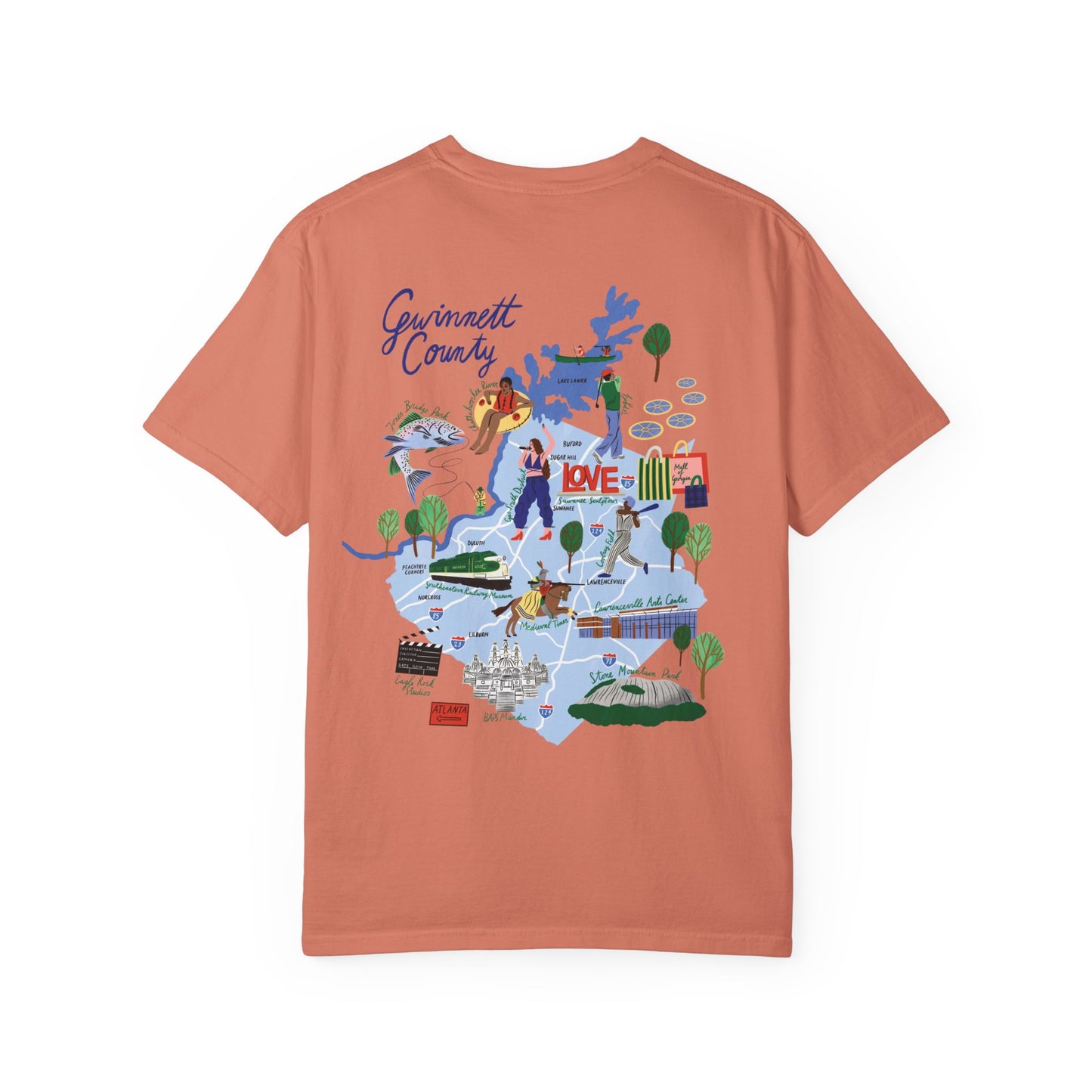 Gwinnett County Postcard Tee