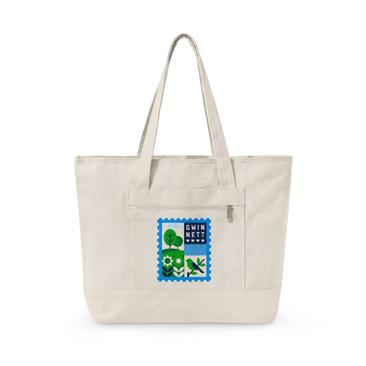 Life is Good OTP Zippered Canvas Tote