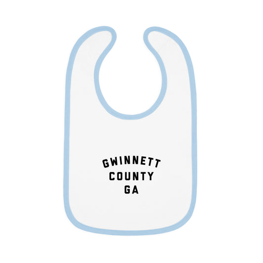 Gwinnett Baby Bib with Contrast Trim