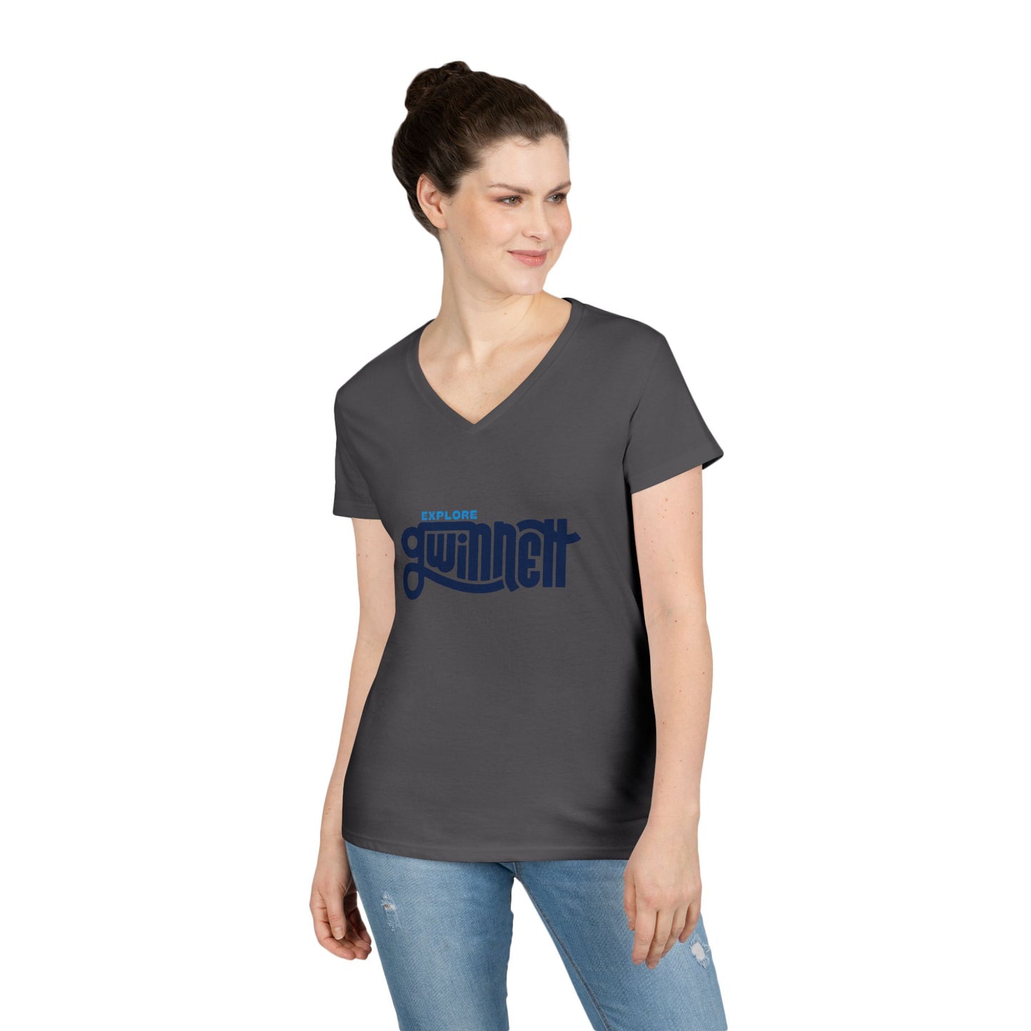 Explore Gwinnett Ladies' V-Neck Tee