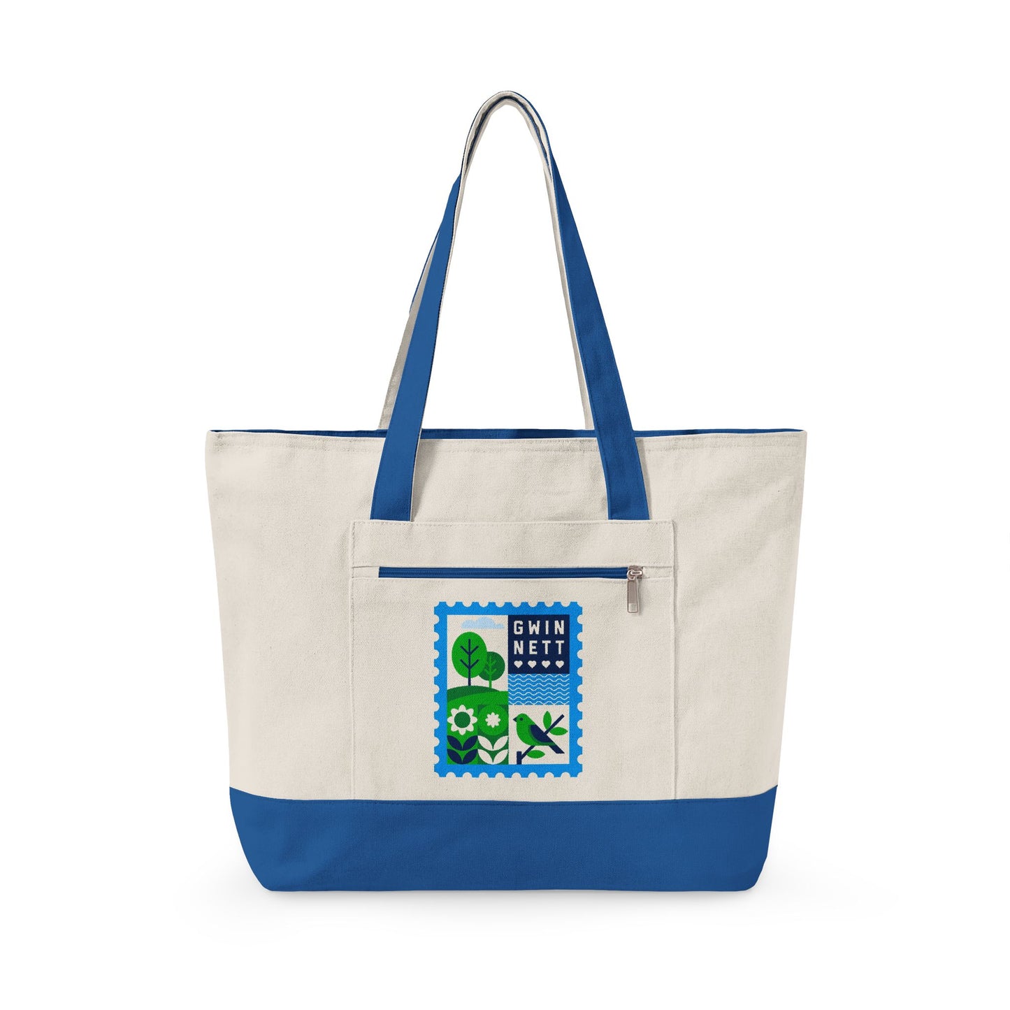 Life is Good OTP Zippered Canvas Tote