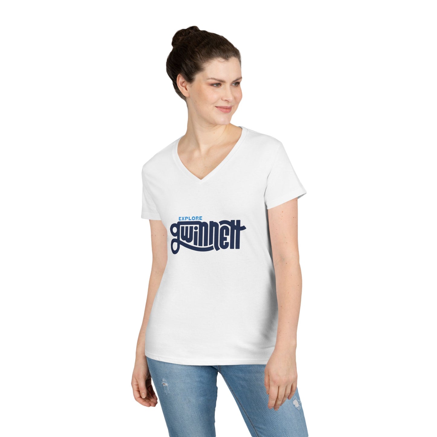 Explore Gwinnett Ladies' V-Neck Tee