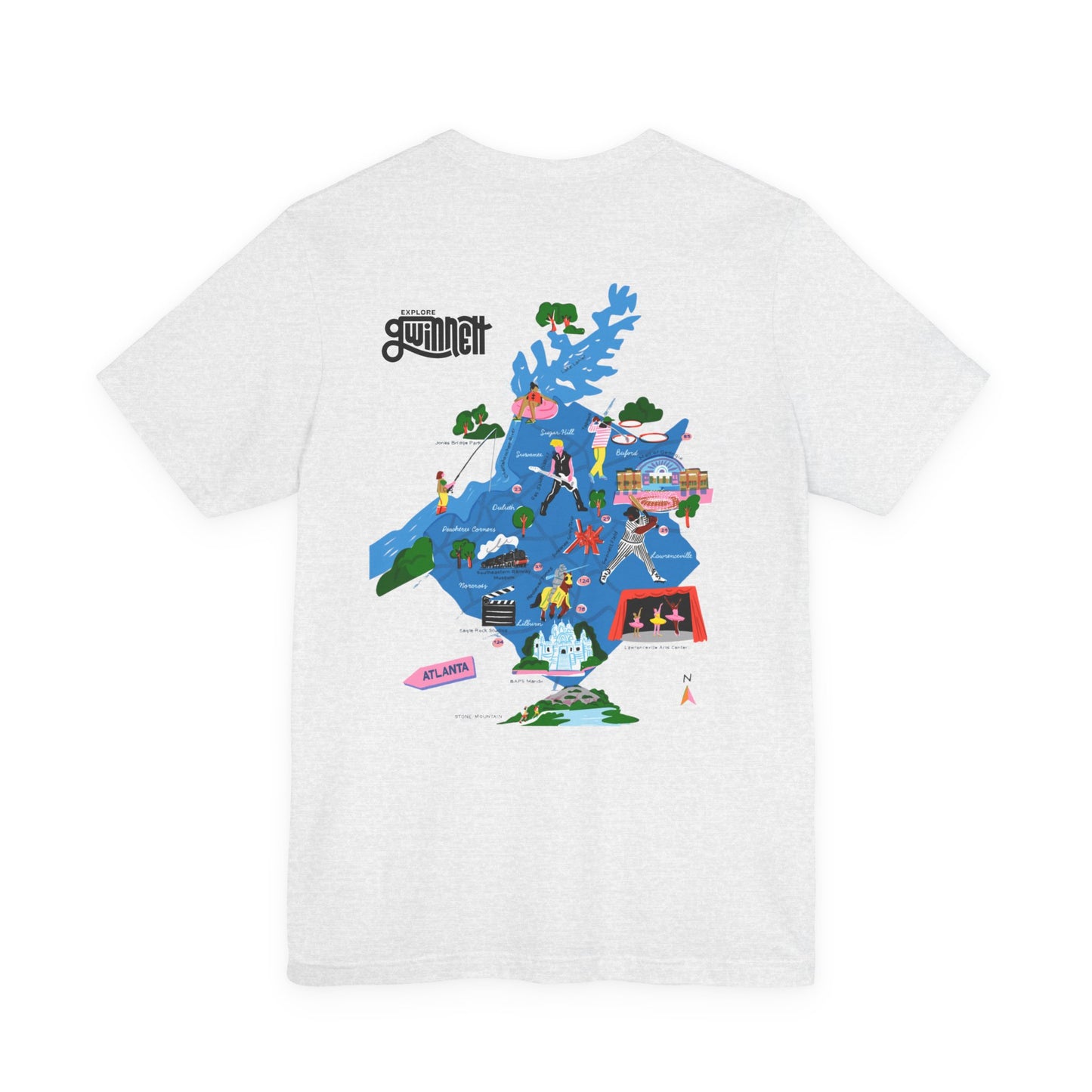 GWINNETT : Life is Good OTP Map T-shirt