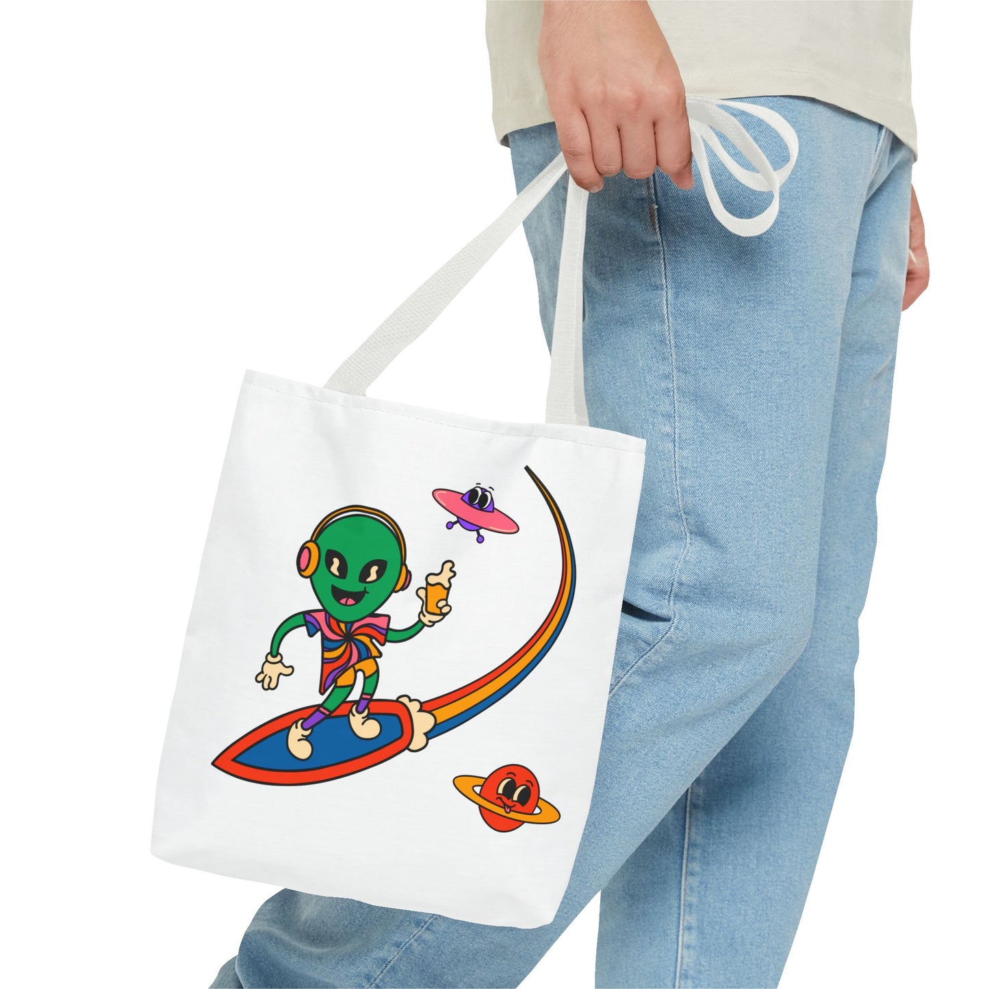 Not Your Mother's Fest Colorful Alien Tote Bag