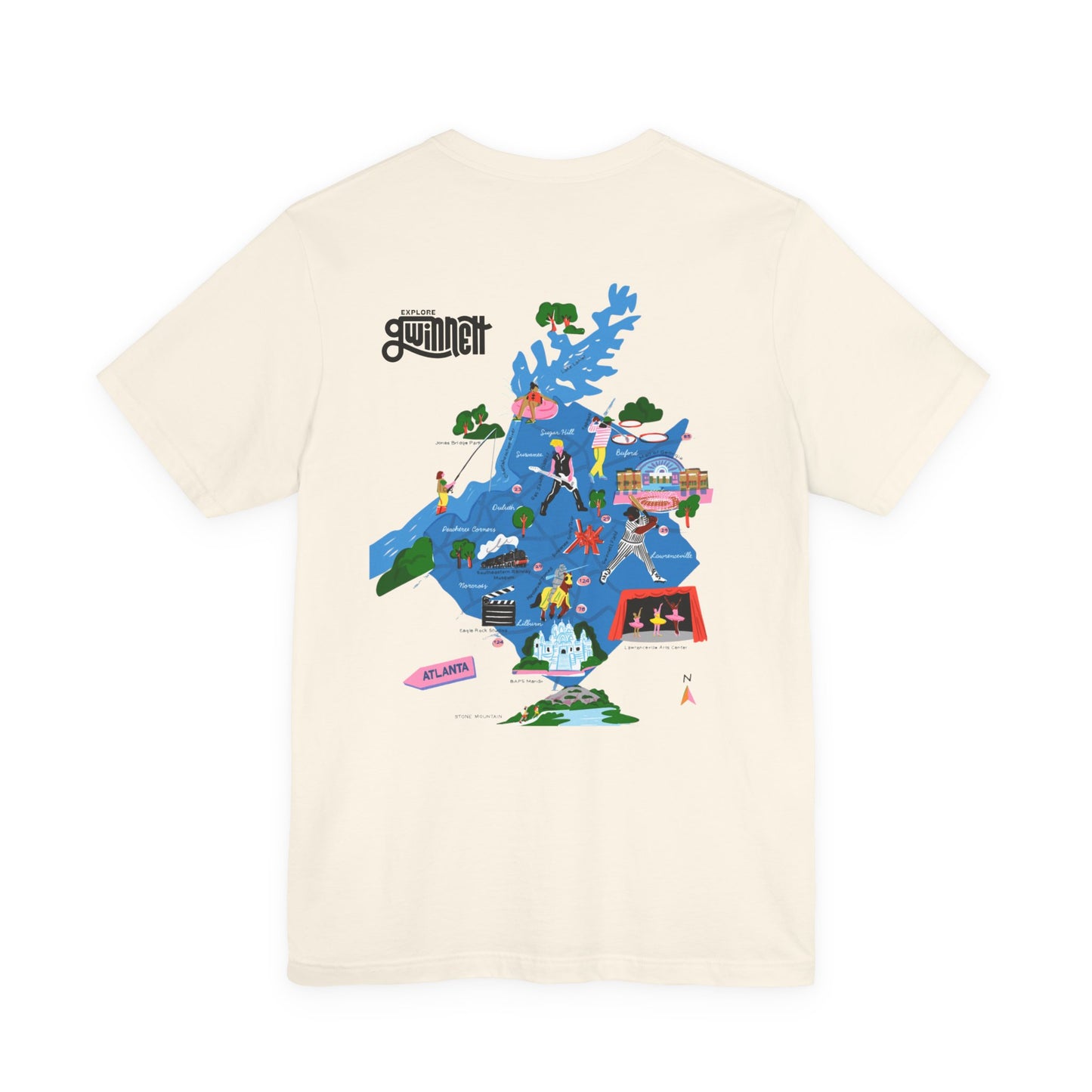 GWINNETT : Life is Good OTP Map T-shirt