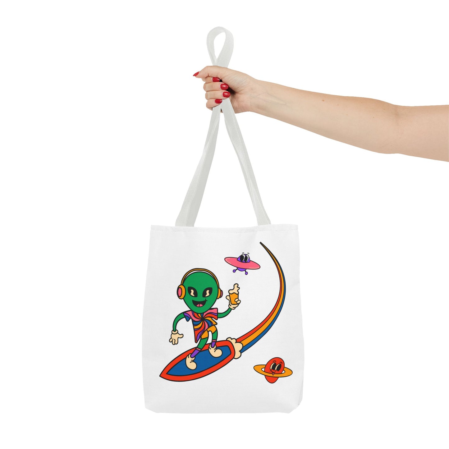 Not Your Mother's Fest Colorful Alien Tote Bag
