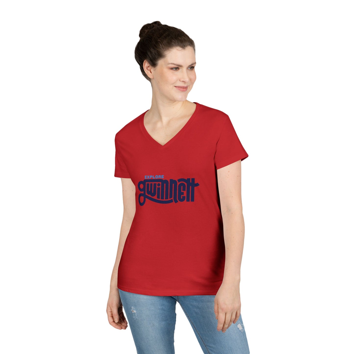 Explore Gwinnett Ladies' V-Neck Tee