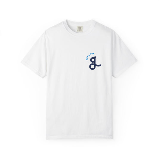 Nature Inspired Garment-Dyed T-Shirt - Explore Gwin Nett, Eco-Friendly Apparel, Gift for Nature Lovers, Casual Wear, Comfortable Tee