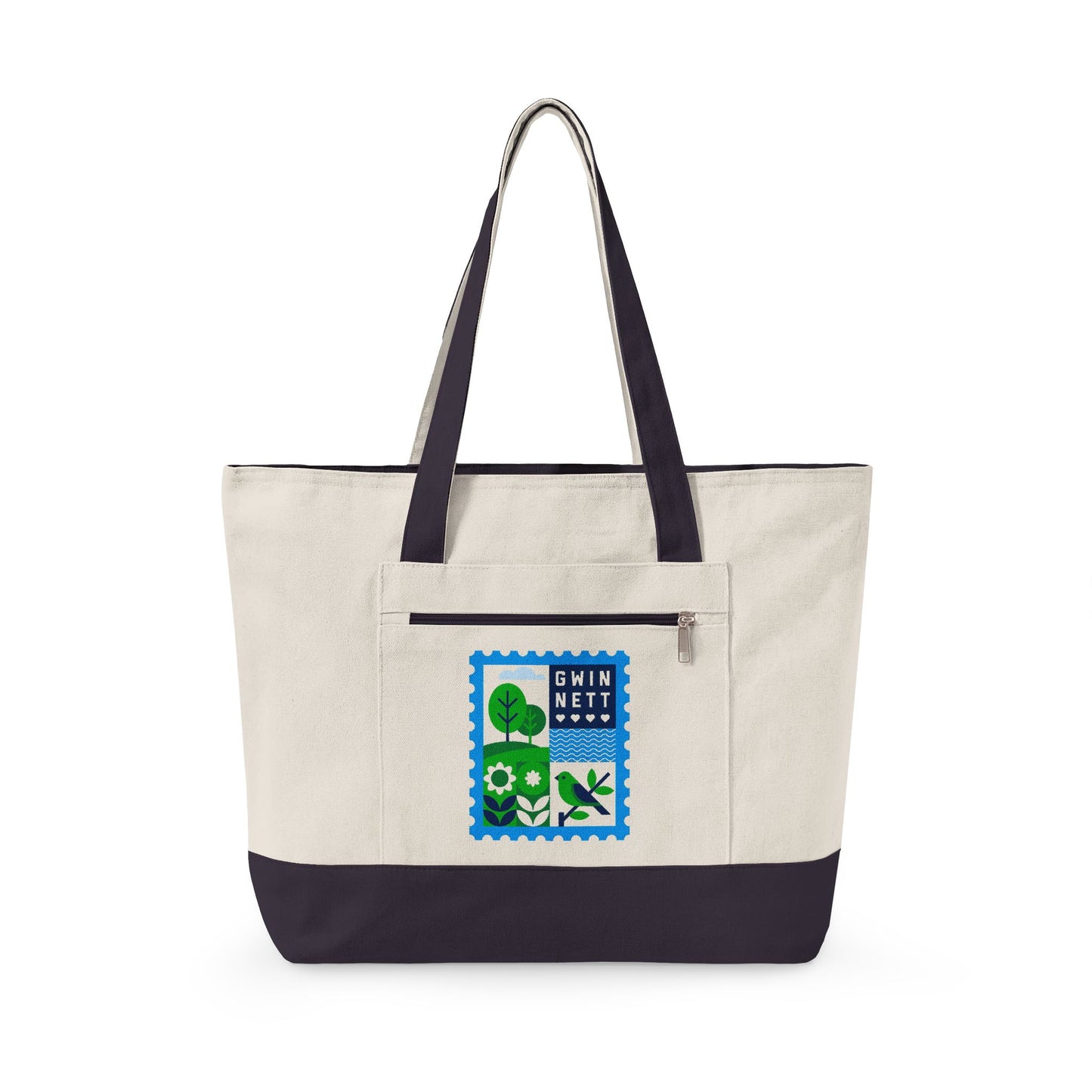 Life is Good OTP Zippered Canvas Tote