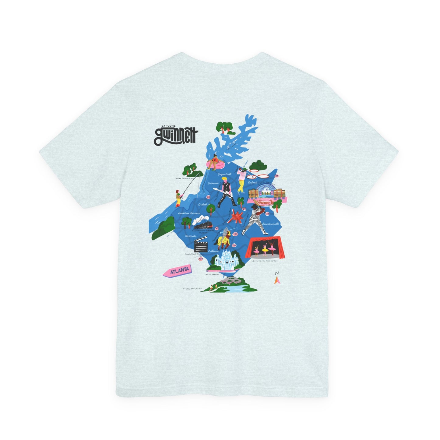 GWINNETT : Life is Good OTP Map T-shirt