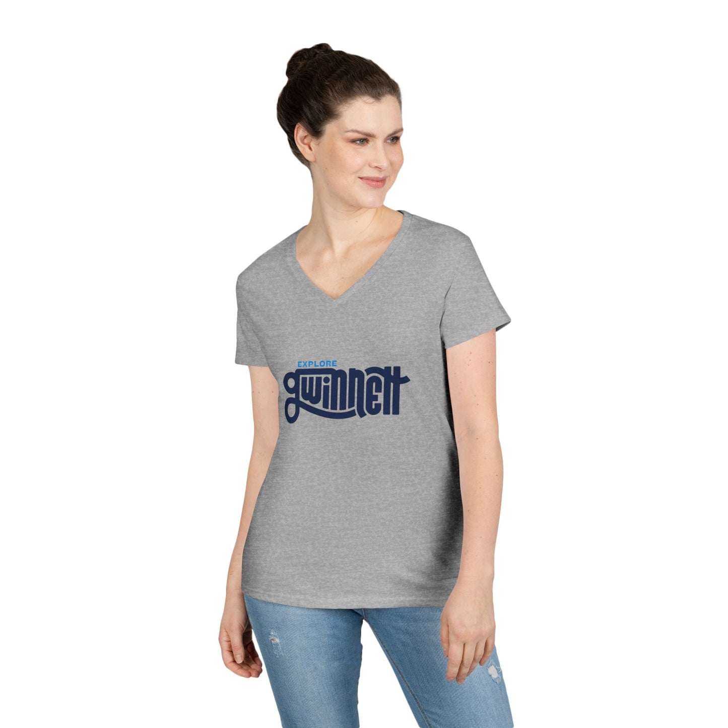 Explore Gwinnett Ladies' V-Neck Tee