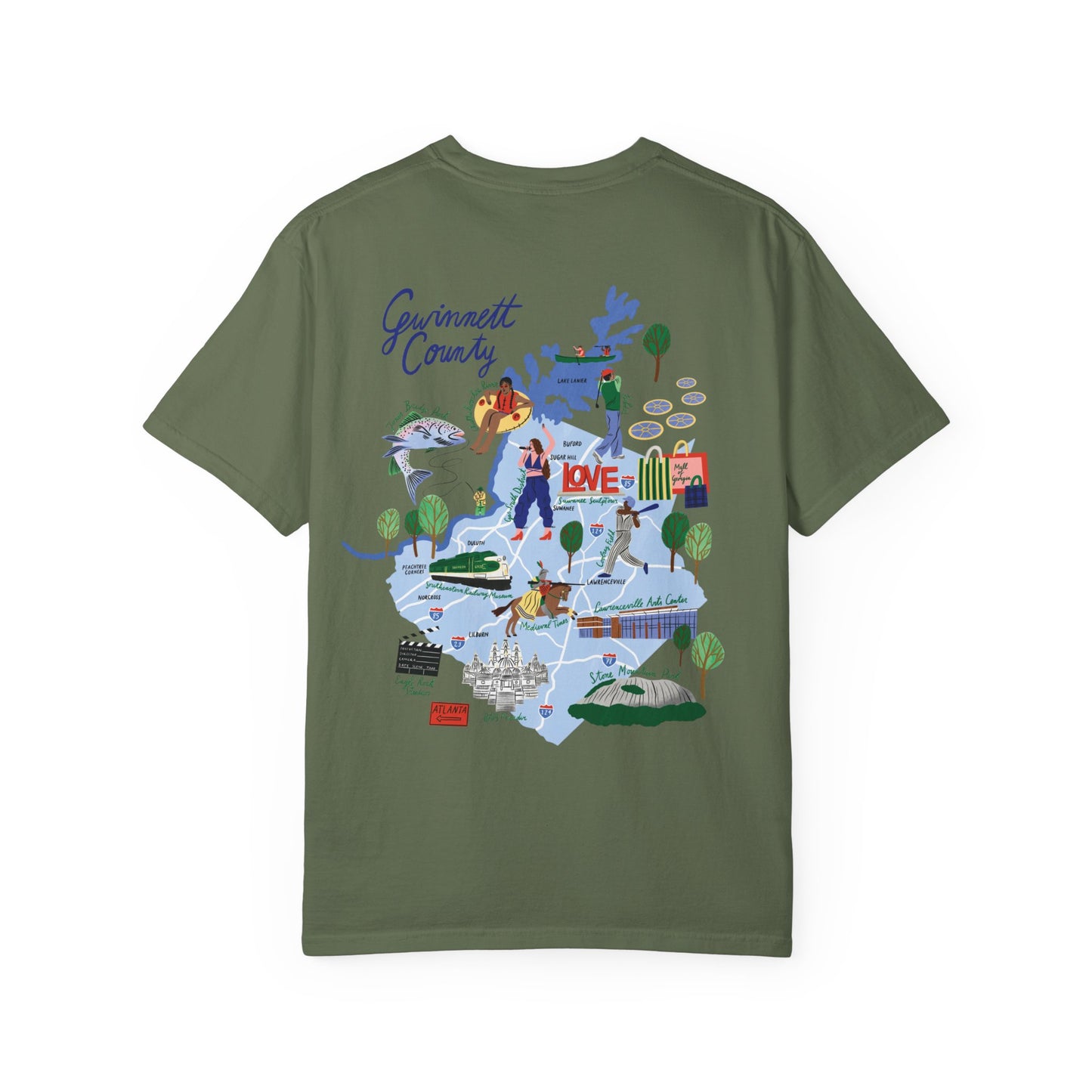 Gwinnett County Postcard Tee