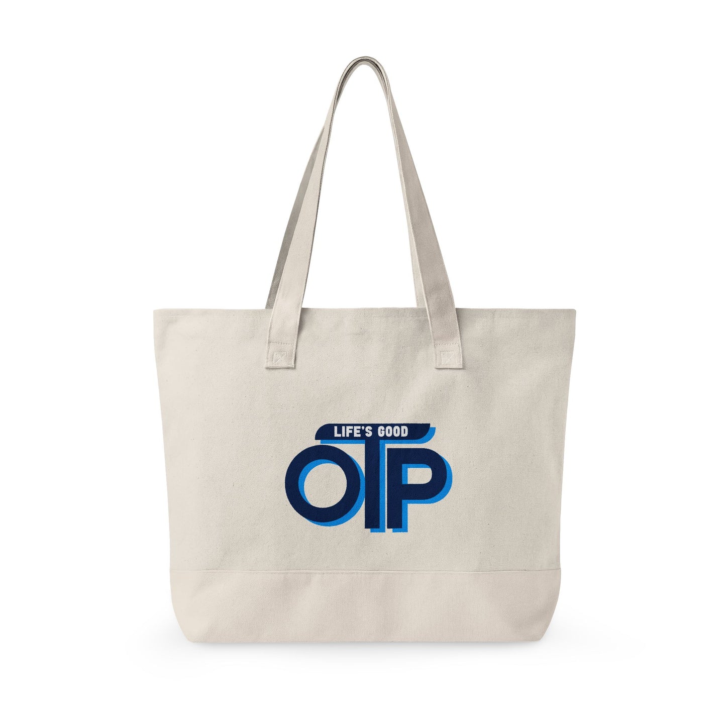 Life is Good OTP Zippered Canvas Tote