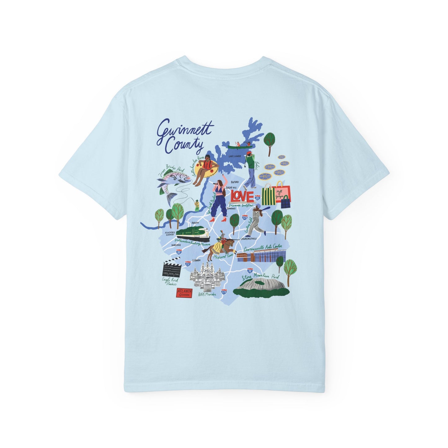 Gwinnett County Postcard Tee